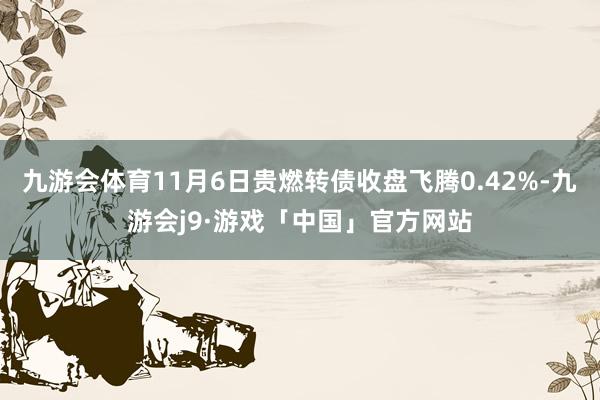 九游会体育11月6日贵燃转债收盘飞腾0.42%-九游会j9·游戏「中国」官方网站