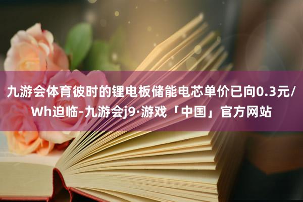 九游会体育彼时的锂电板储能电芯单价已向0.3元/Wh迫临-九游会j9·游戏「中国」官方网站