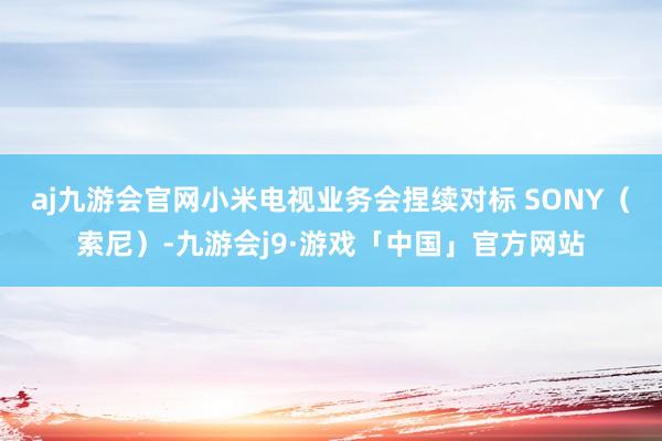 aj九游会官网小米电视业务会捏续对标 SONY（索尼）-九游会j9·游戏「中国」官方网站