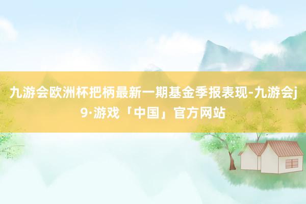 九游会欧洲杯把柄最新一期基金季报表现-九游会j9·游戏「中国」官方网站