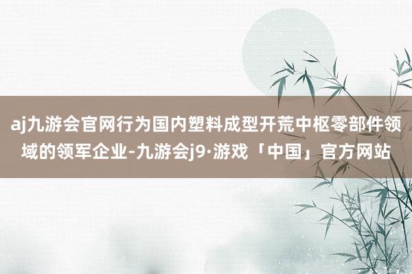 aj九游会官网行为国内塑料成型开荒中枢零部件领域的领军企业-九游会j9·游戏「中国」官方网站