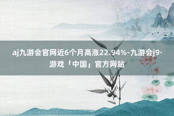 aj九游会官网近6个月高涨22.94%-九游会j9·游戏「中国」官方网站